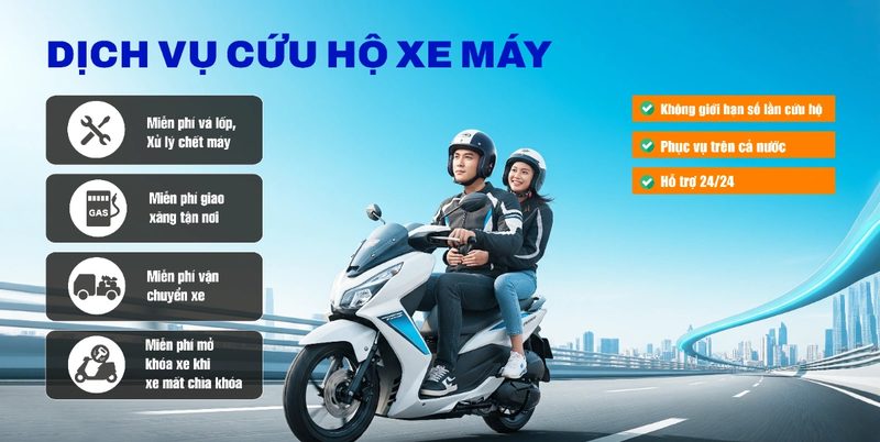Dịch vụ cứu hộ xe máy True Moto Care