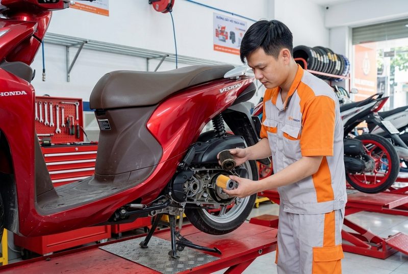 Khi nào nên thay lọc nhớt xe máy? Mốc km chuẩn nhất