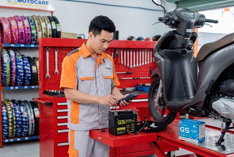 Xe máy hết ắc quy giữa đường: 5 nguyên nhân & cách xử lý cấp tốc